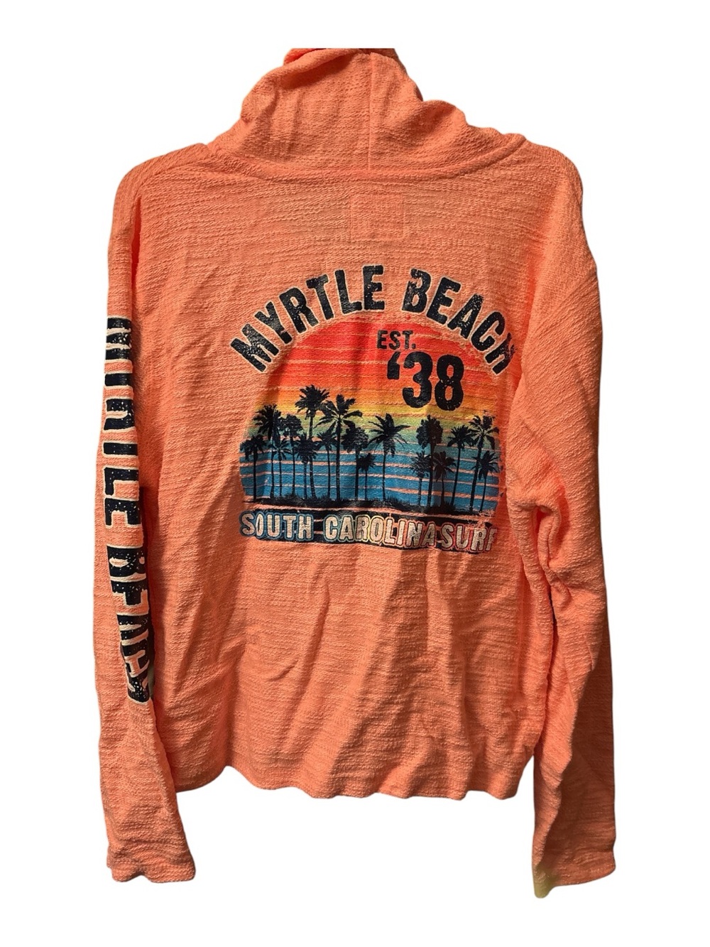 Myrtle Beach Orange Hooded Pullover Sweatshirt